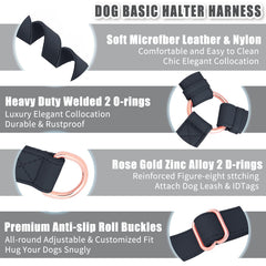 AaufiLux harness side profile highlights adjustable fit for small to large dogs during training.