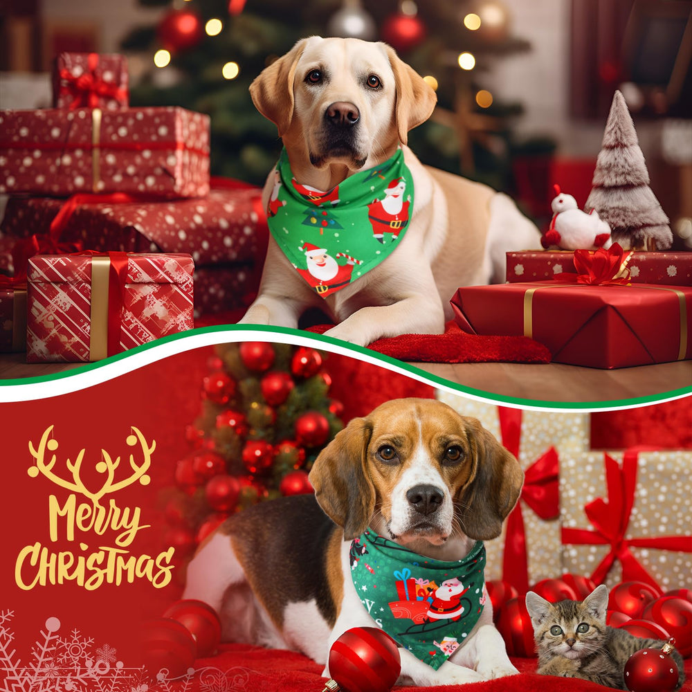 Abbylike snowman-pattern Christmas bandana for holiday outfits