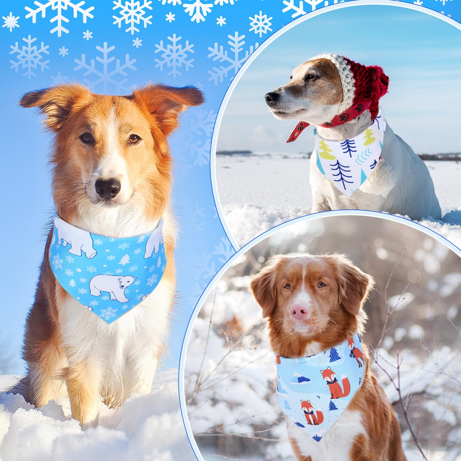 Abbylike Christmas photo-prop bandana boosts pet portraits at parties