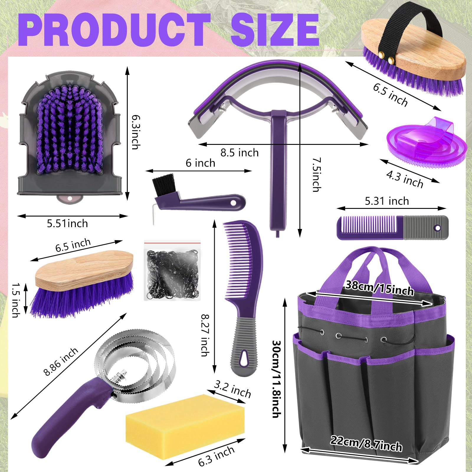 Abbylike oval massage brush for soothing grooming sessions.