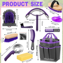 Abbylike oval massage brush for soothing grooming sessions.