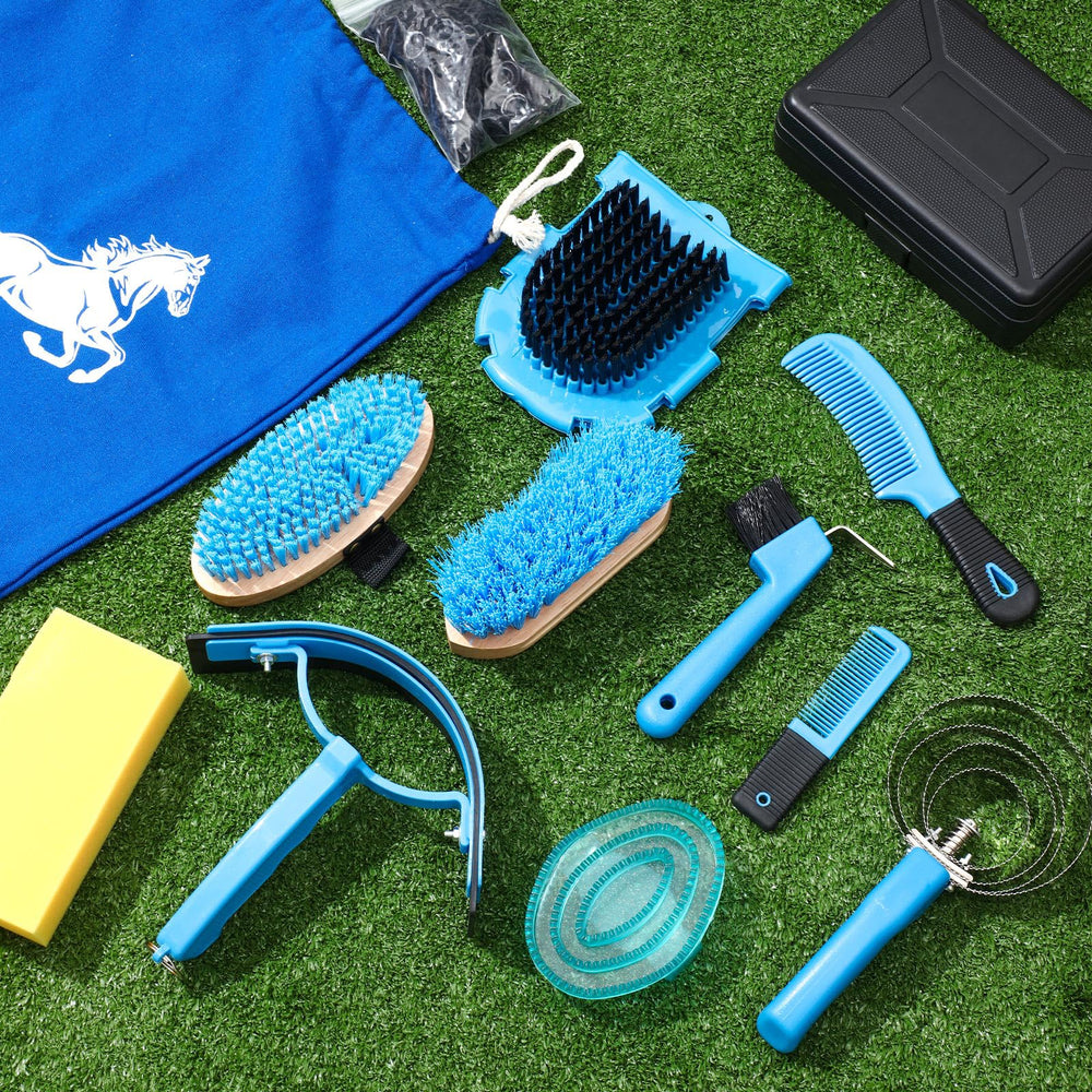 Abbylike horse grooming kit soft brush for gentle grooming and detangling