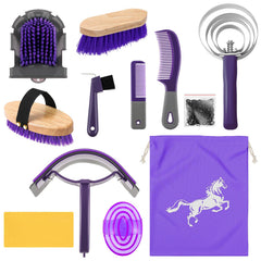 Abbylike horse grooming kit storage bag for organized tack room and travel