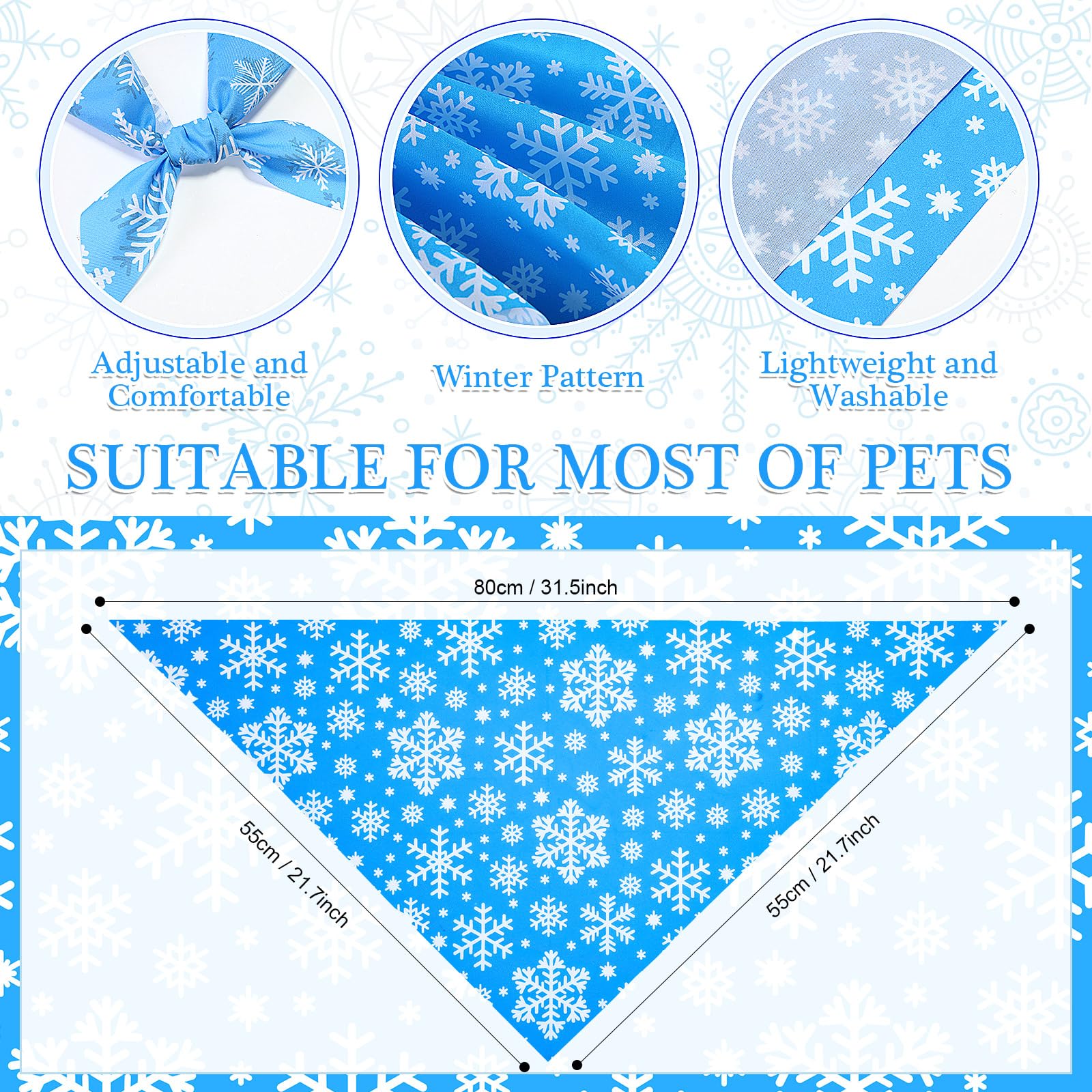 Abbylike polar bear bandana highlights cozy winter vibe for pets