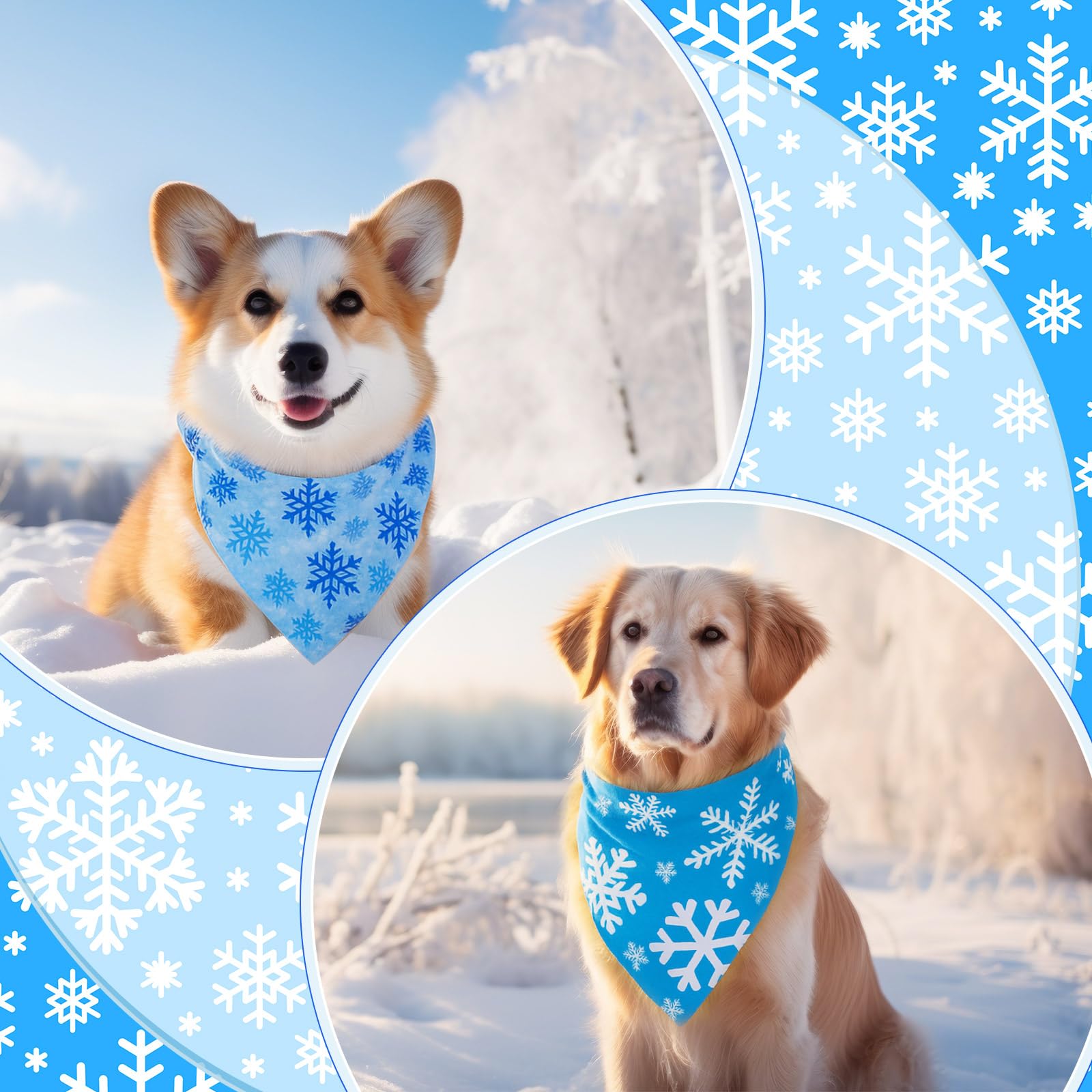 Abbylike snowman bandana offers playful charm for holiday occasions
