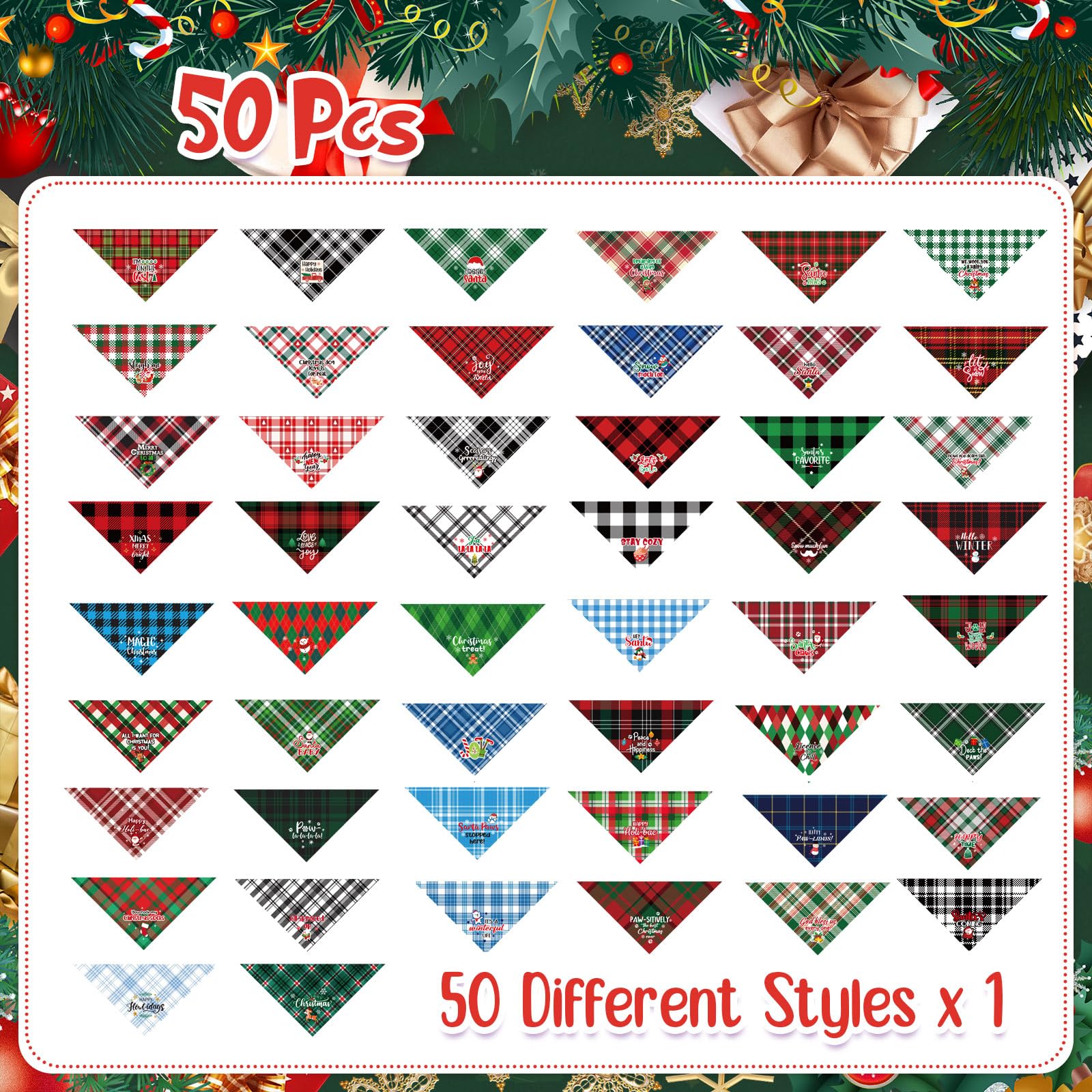 Abbylike soft polyester dog bandana offers comfortable wear and easy washing.