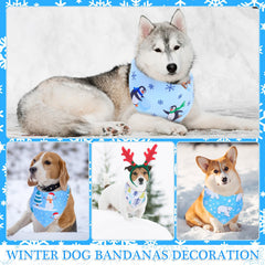 Abbylike polar bear pattern bandana adds charming seasonal flair to outings.