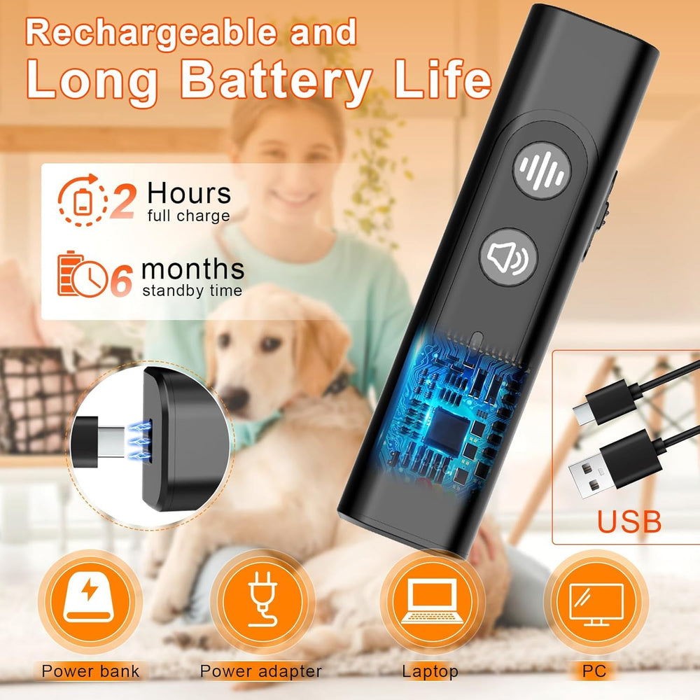 Abdtech anti barking device in-use photo demonstrates effective training moments on sidewalks.