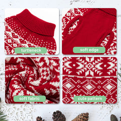 ABFEKIEA dog sweater with leash hole enables harness-enabled winter strolls