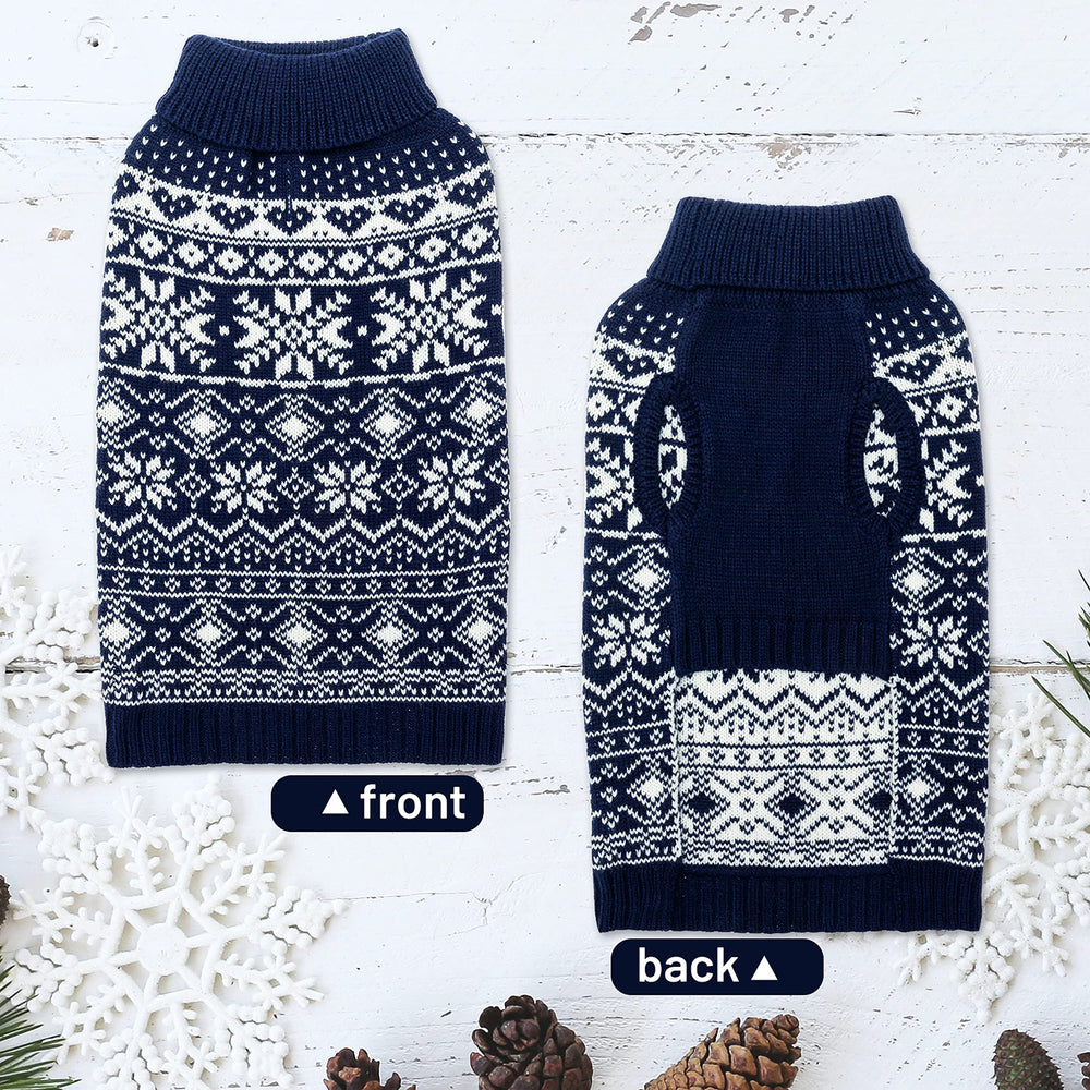 ABFEKIEA dog sweater turtleneck knitwear keeps pets cozy on chilly days