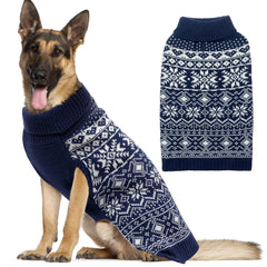 ABFEKIEA dog sweater winter pattern protects pets while looking festive