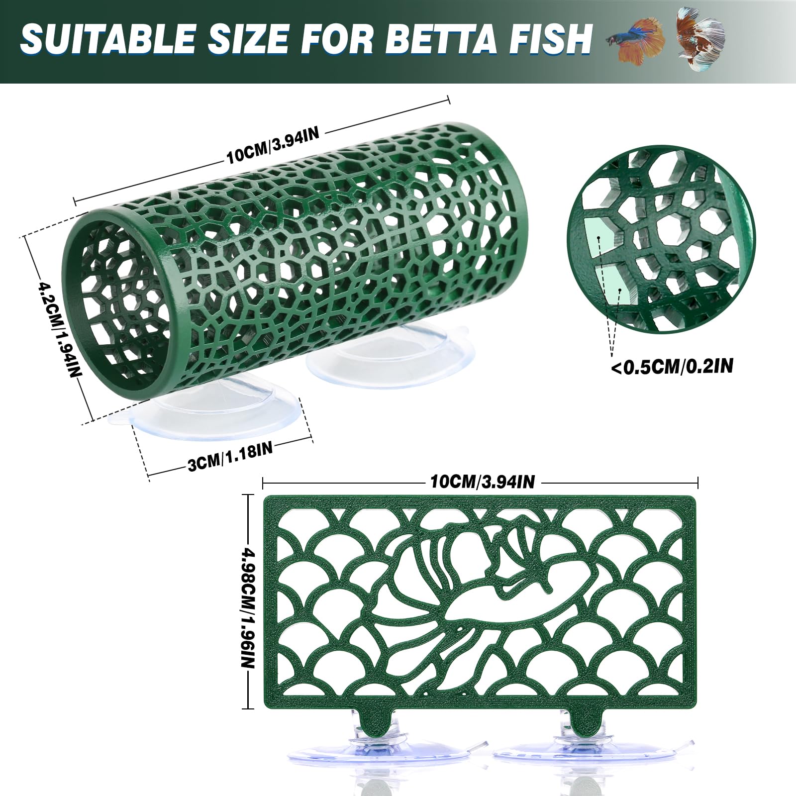 Abizoo Betta Tunnel easy clean rinse and brush to keep decor vibrant.