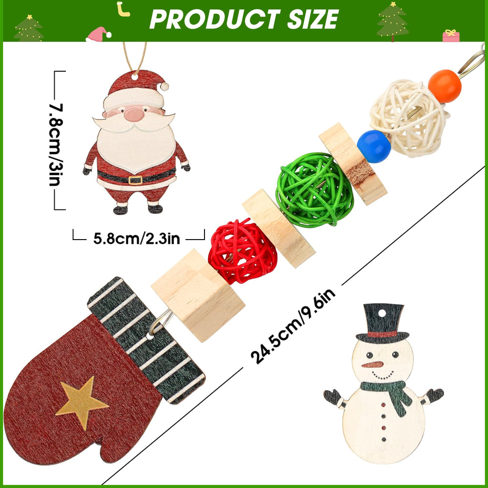 Abizoo christmas themed design suggests festive atmosphere in your pet's cage