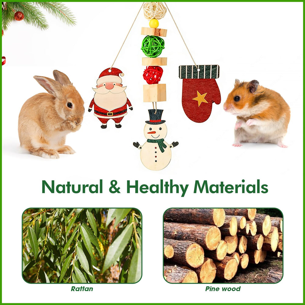 Abizoo Christmas rattan balls emphasizes natural texture to satisfy gnawing and play