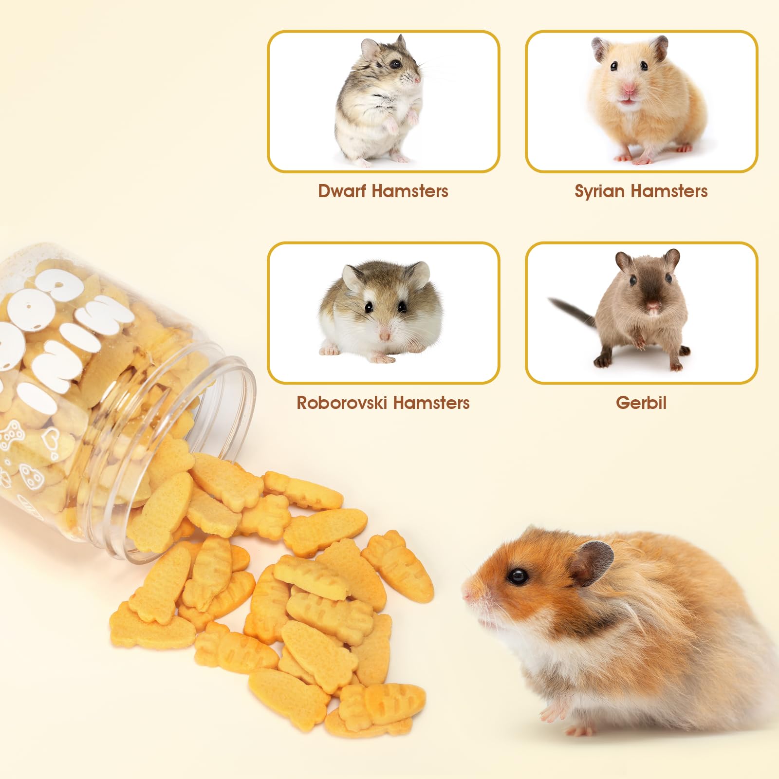 Abizoo crunchy texture image showcases dental-friendly chewing for small pets.