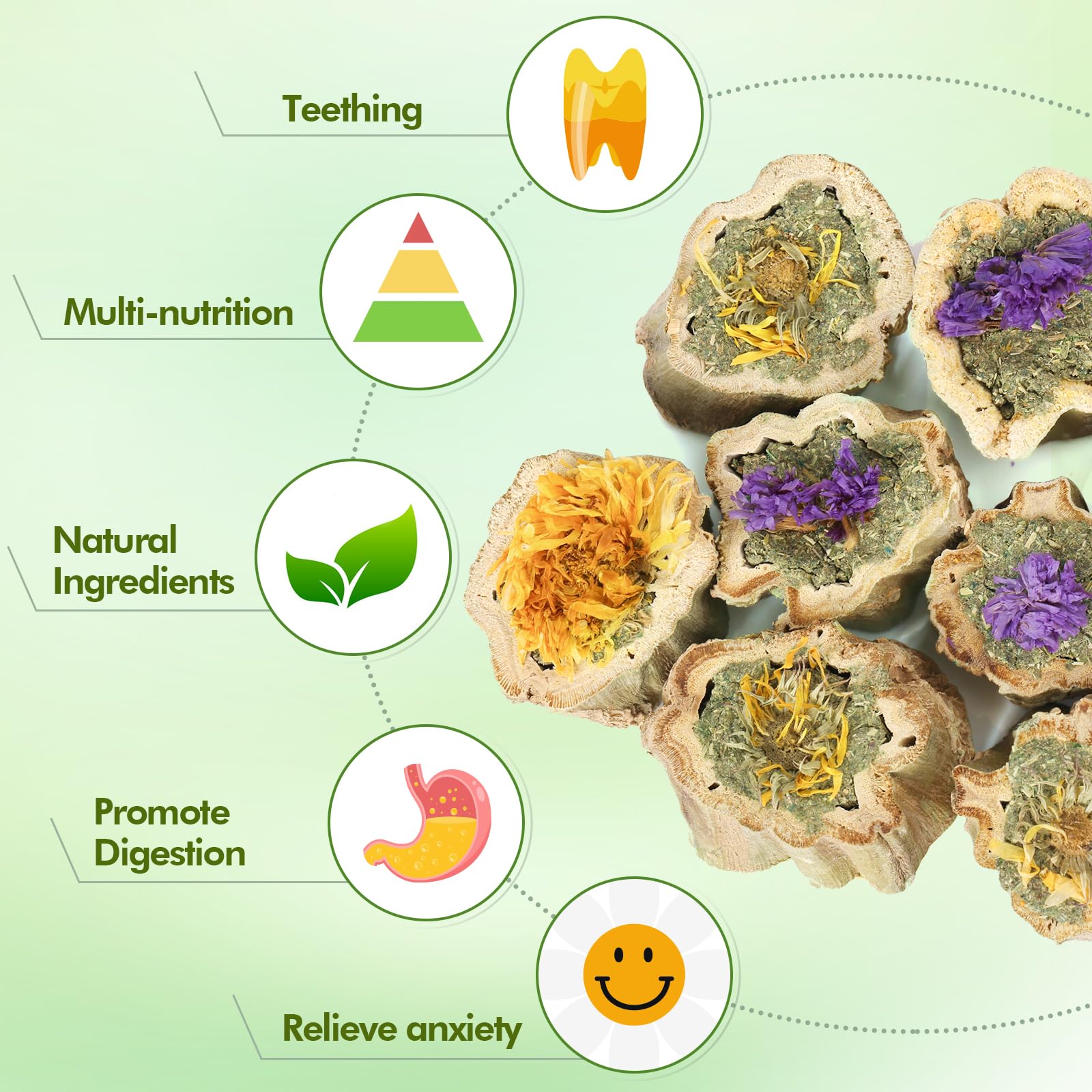 Abizoo foraging texture layer image shows wood fibers and petals for stimulating play