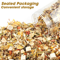 Abizoo gourmet hamster mix ingredients — premium seeds and grains for balanced nutrition.