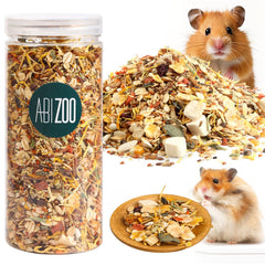 Abizoo hamster treat bag — nutrient-rich mix for enrichment and healthy snacking.
