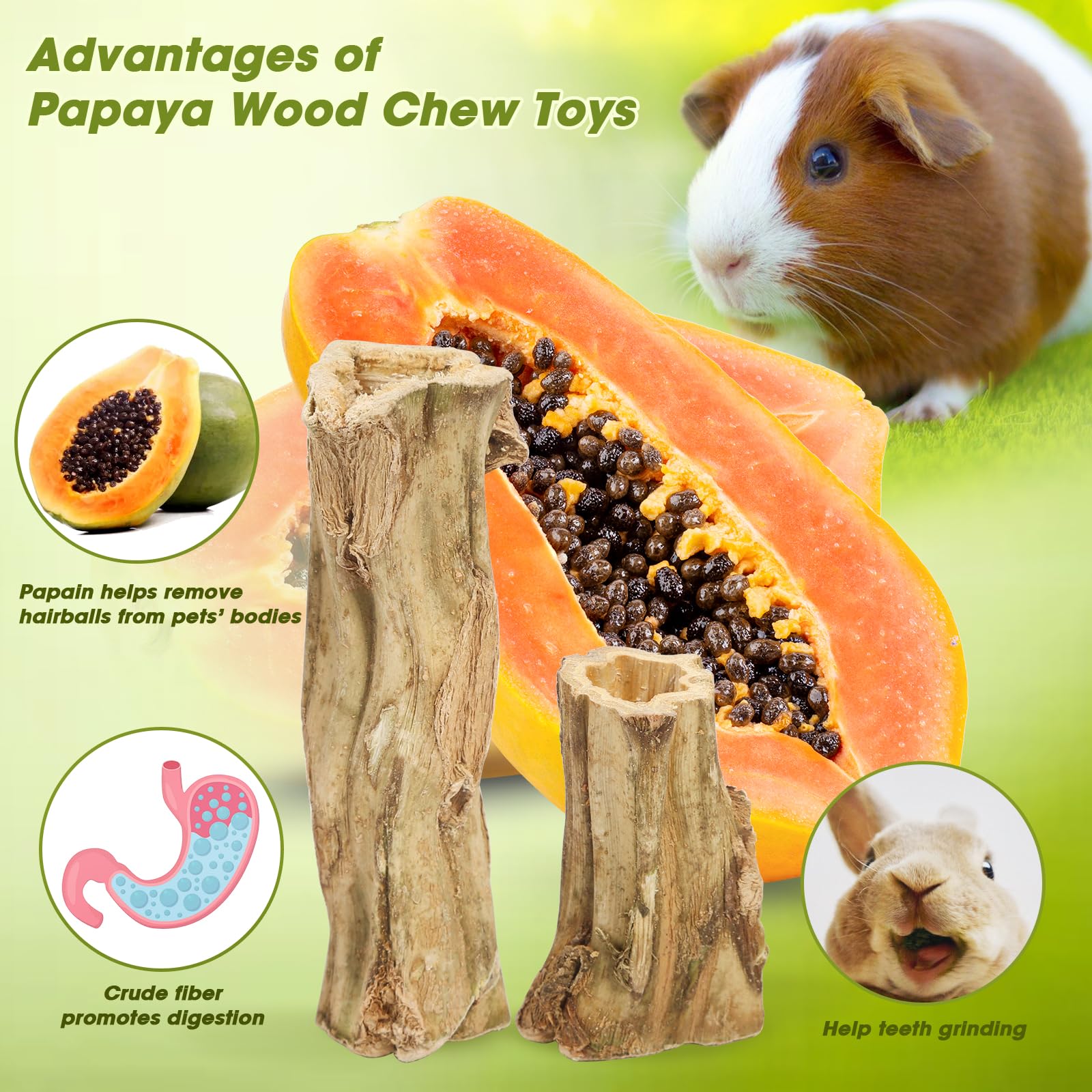 Abizoo small animal chew sticks pack featuring variety for tiny pets
