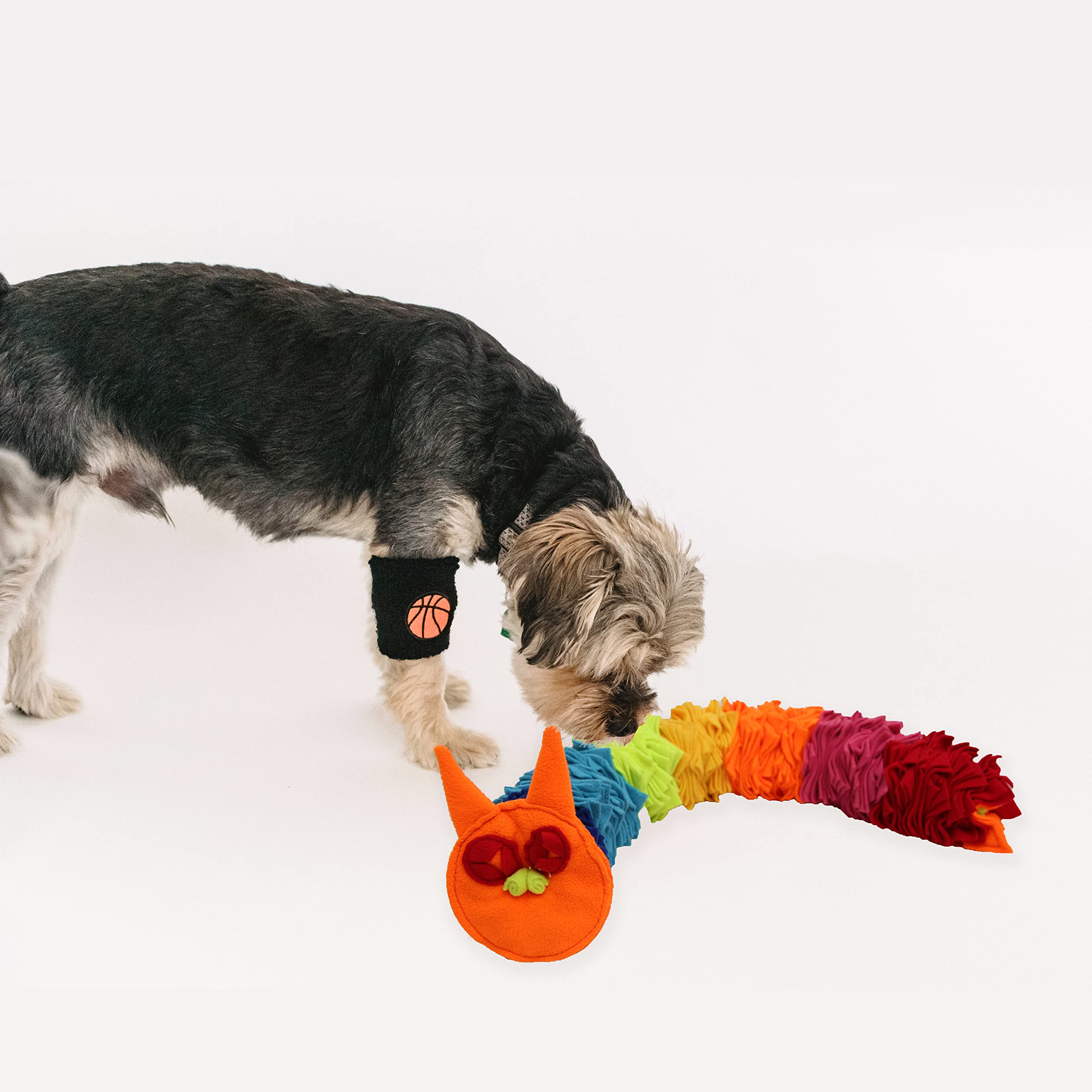 Ablechien Snuffle Ball Rainbow Snuffle Snake easy-clean design for machine or hand wash