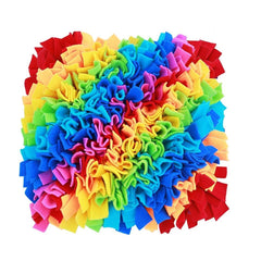 Ablechien Snuffle Mat with dense fleece strips enriches nosework and focused play.