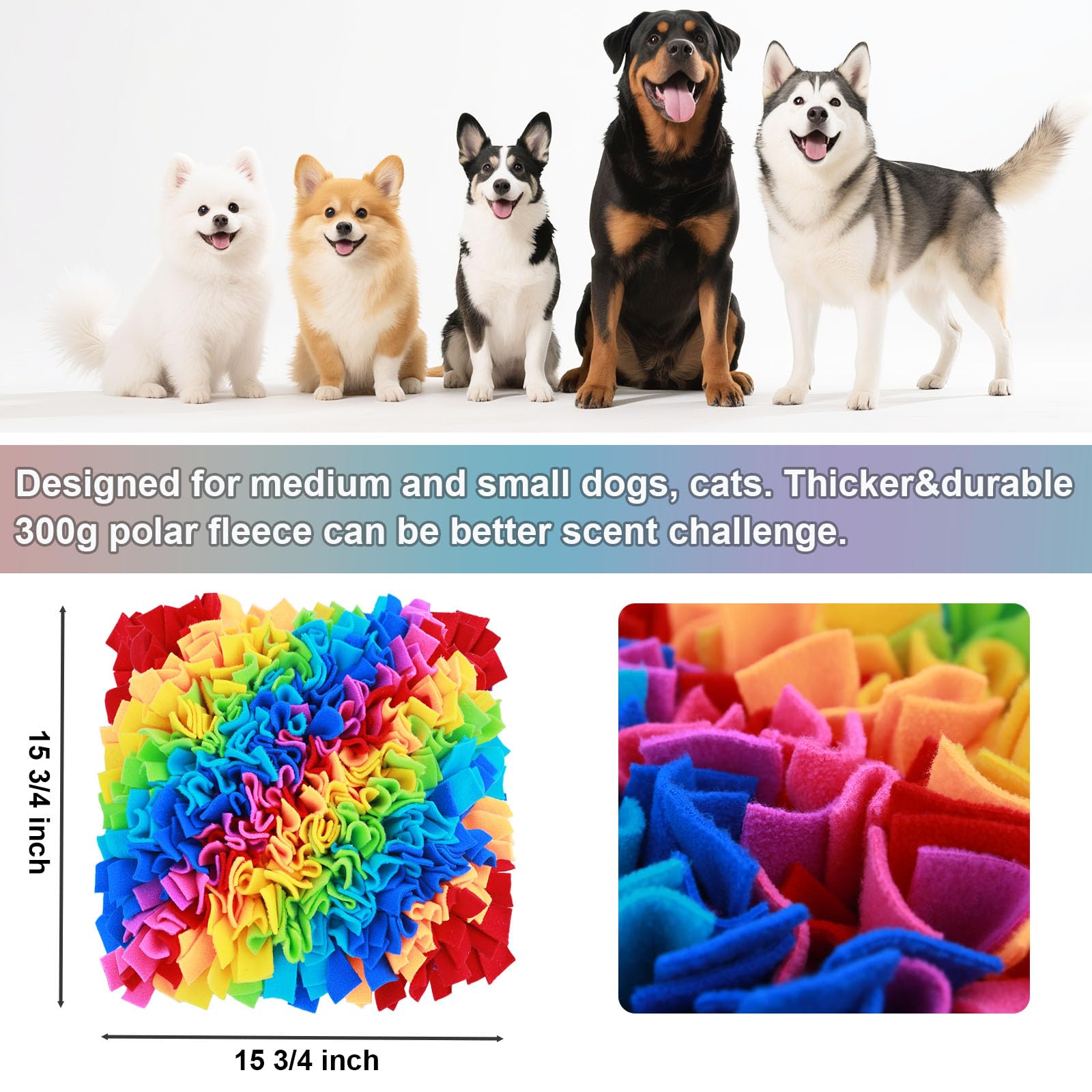 Ablechien Snuffle Mat folds for travel and crate training.