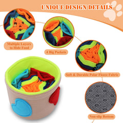 Ablechien Snuffle Mat showing pockets for treats that spark enrichment.