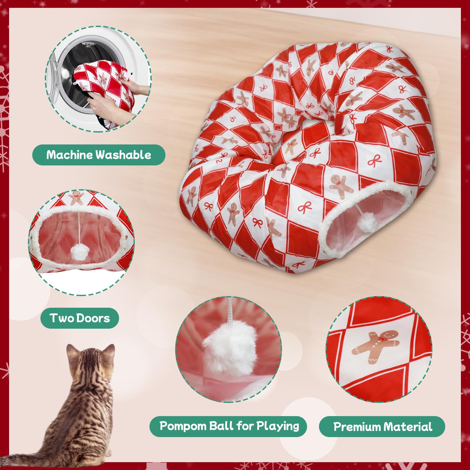 abobwey cat-tunnel-zipper-connection demonstrates modular play and easy shape changes.