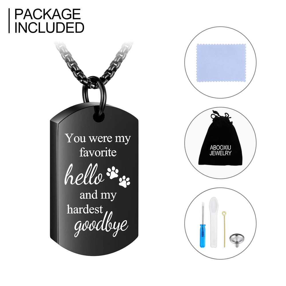 Abooxiu urn pendant on car mirror for comforting reminder.
