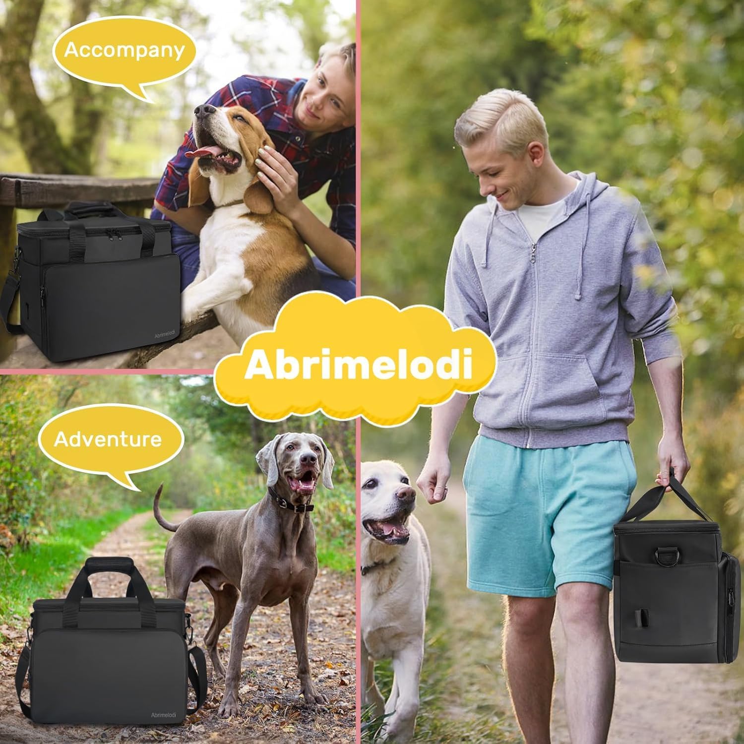 Abrimelodi adjustable divider adapts space for toys, treats, and gear