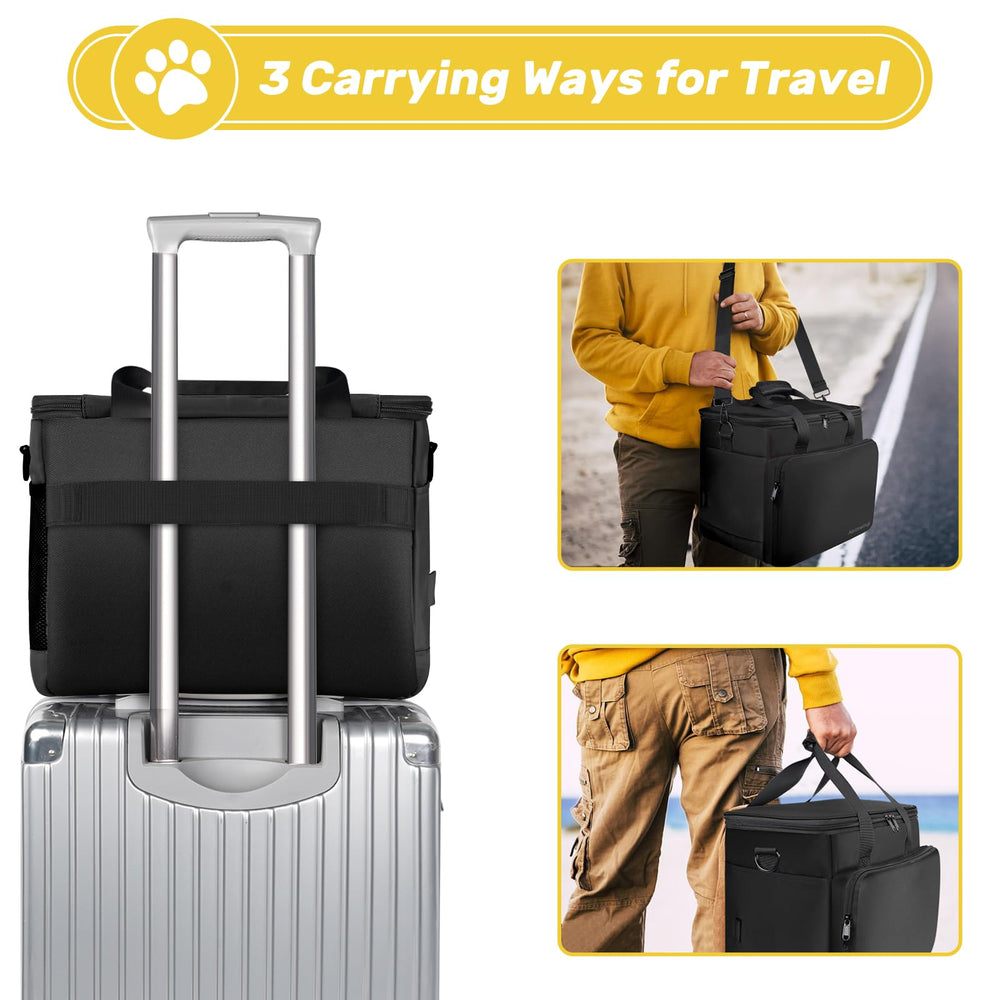 Abrimelodi airline-approved bag fits under seats for easy travel