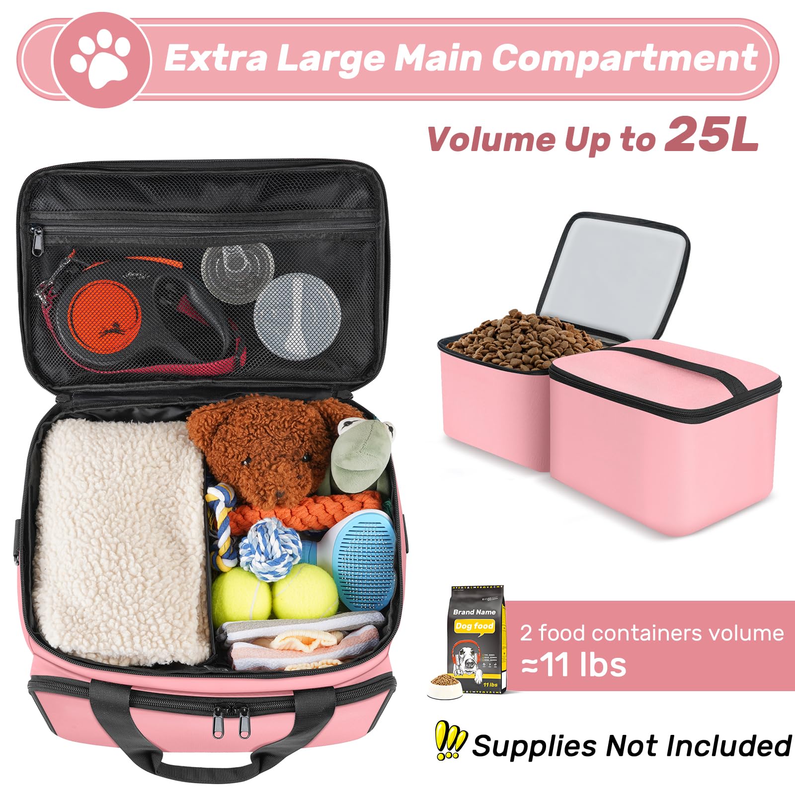 Abrimelodi collapsible dog bowls ready for on-the-go meals