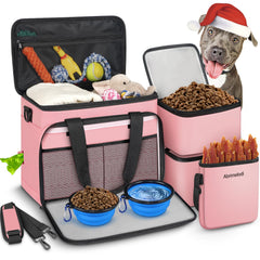 Abrimelodi dog travel bag large under-seat view showing compact airline-friendly design