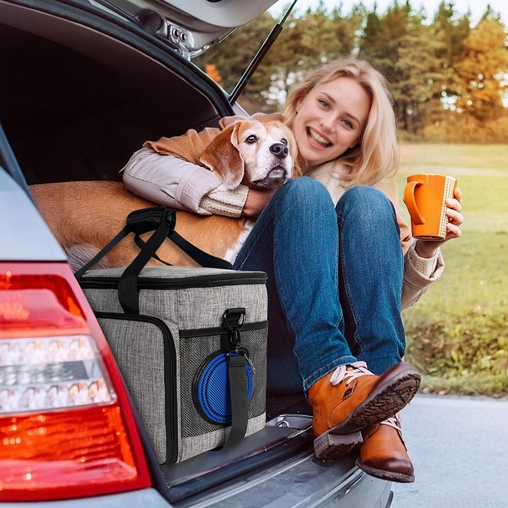 Abrimelodi treat pouch keeps snacks handy during trips.