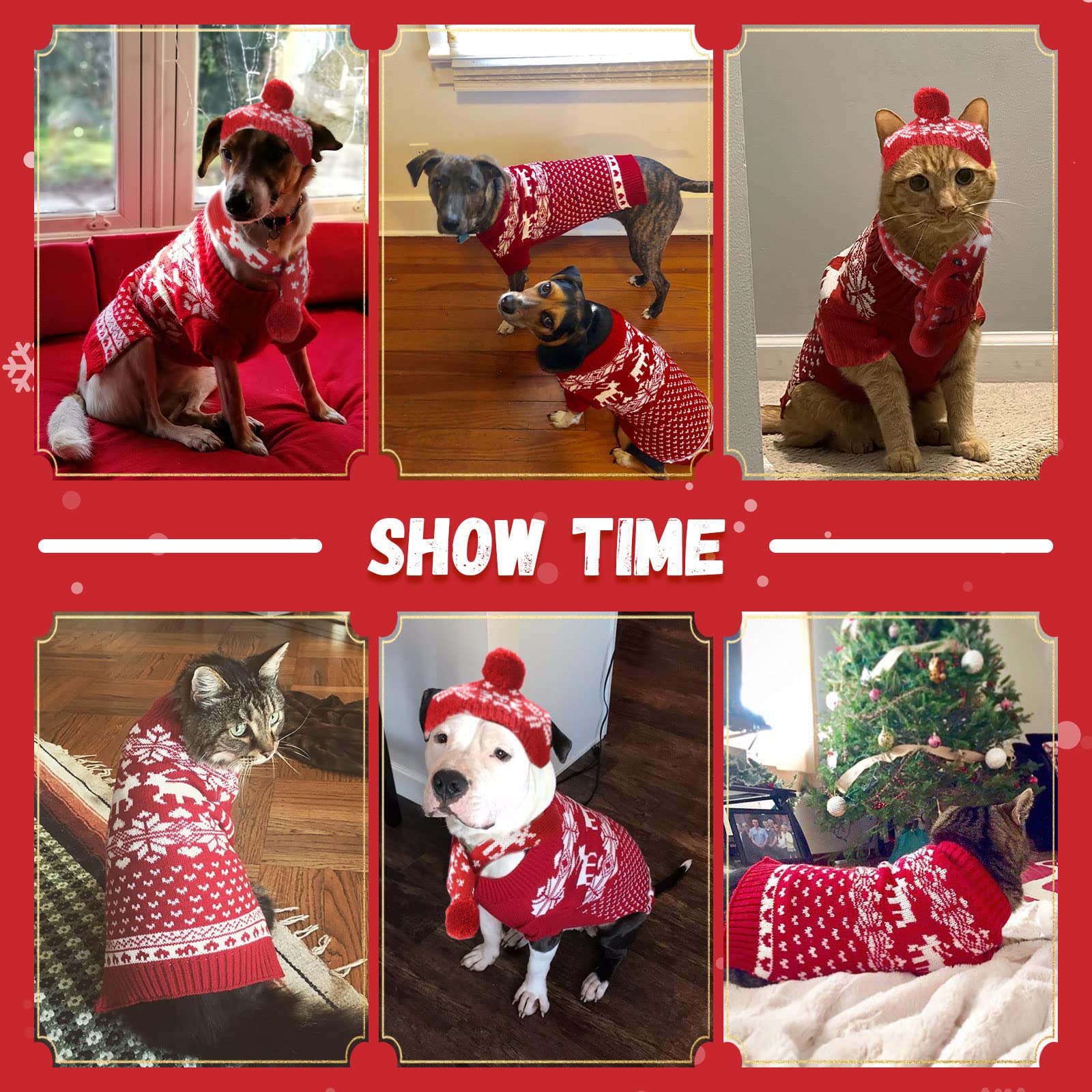 ABRRLO dog Christmas scarf detail highlights secure cross-strap design.