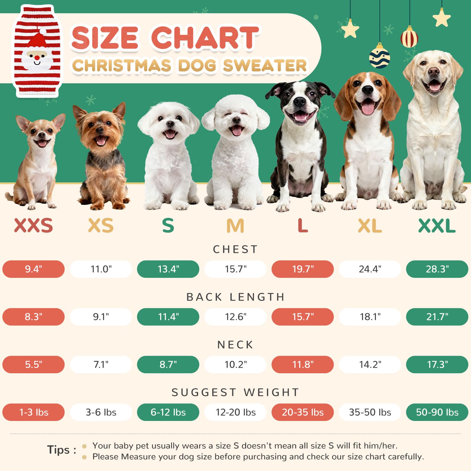 ABRRLO dog Christmas sweater Gingerbread Man design adorable look