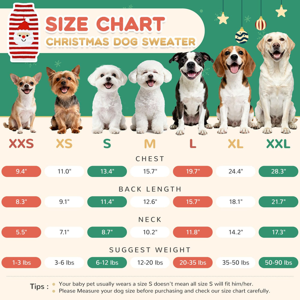 ABRRLO dog Christmas sweater Gingerbread Man design adorable look