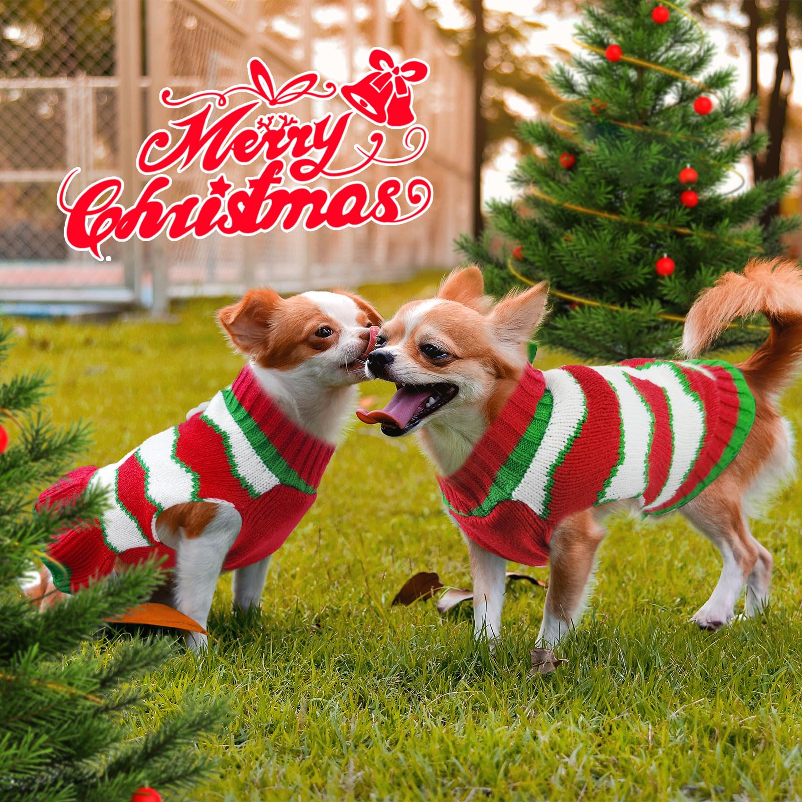 ABRRLO dog small-medium green sweater, suitable for various breeds.