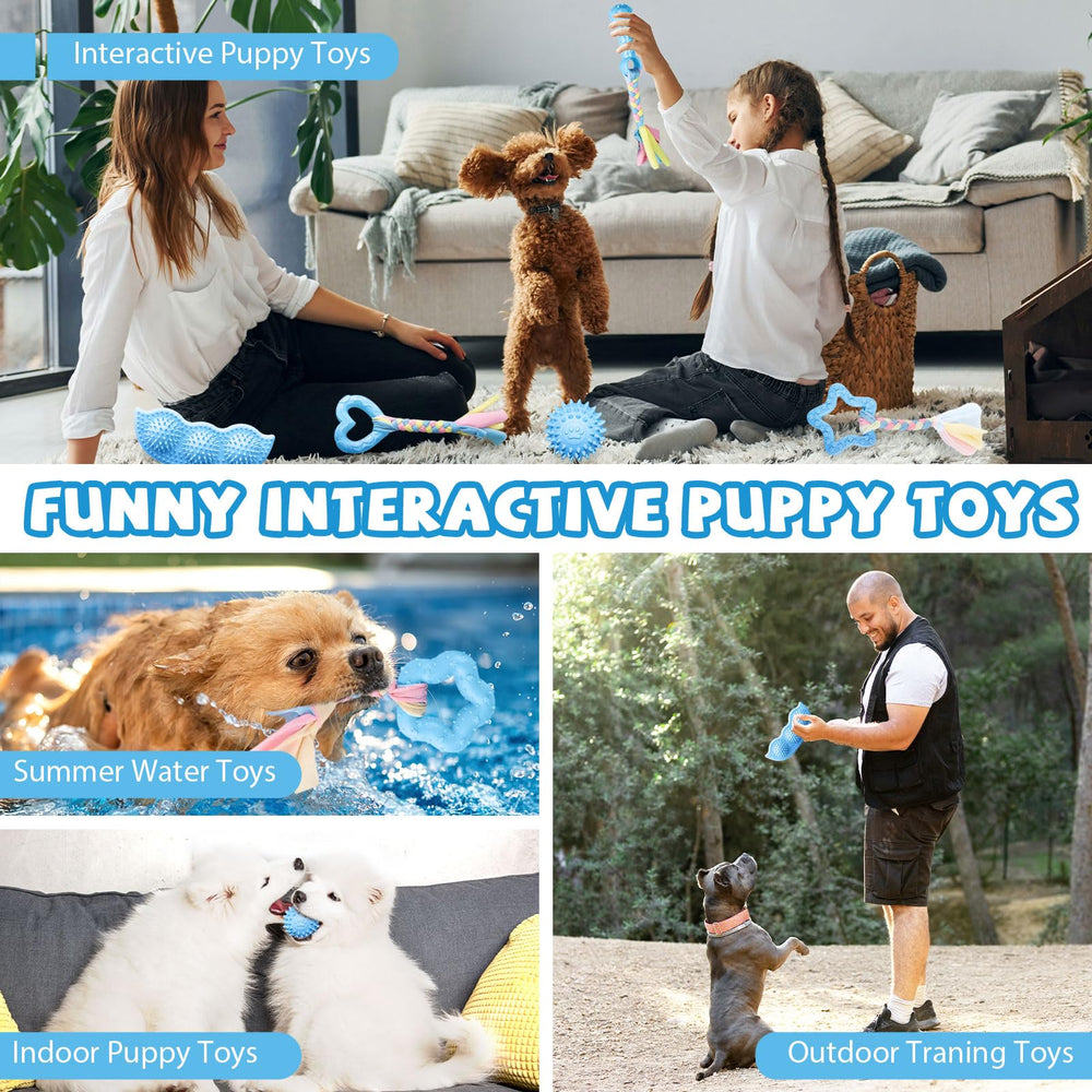 ABRRLO puppy toys help keep pups busy during home play.