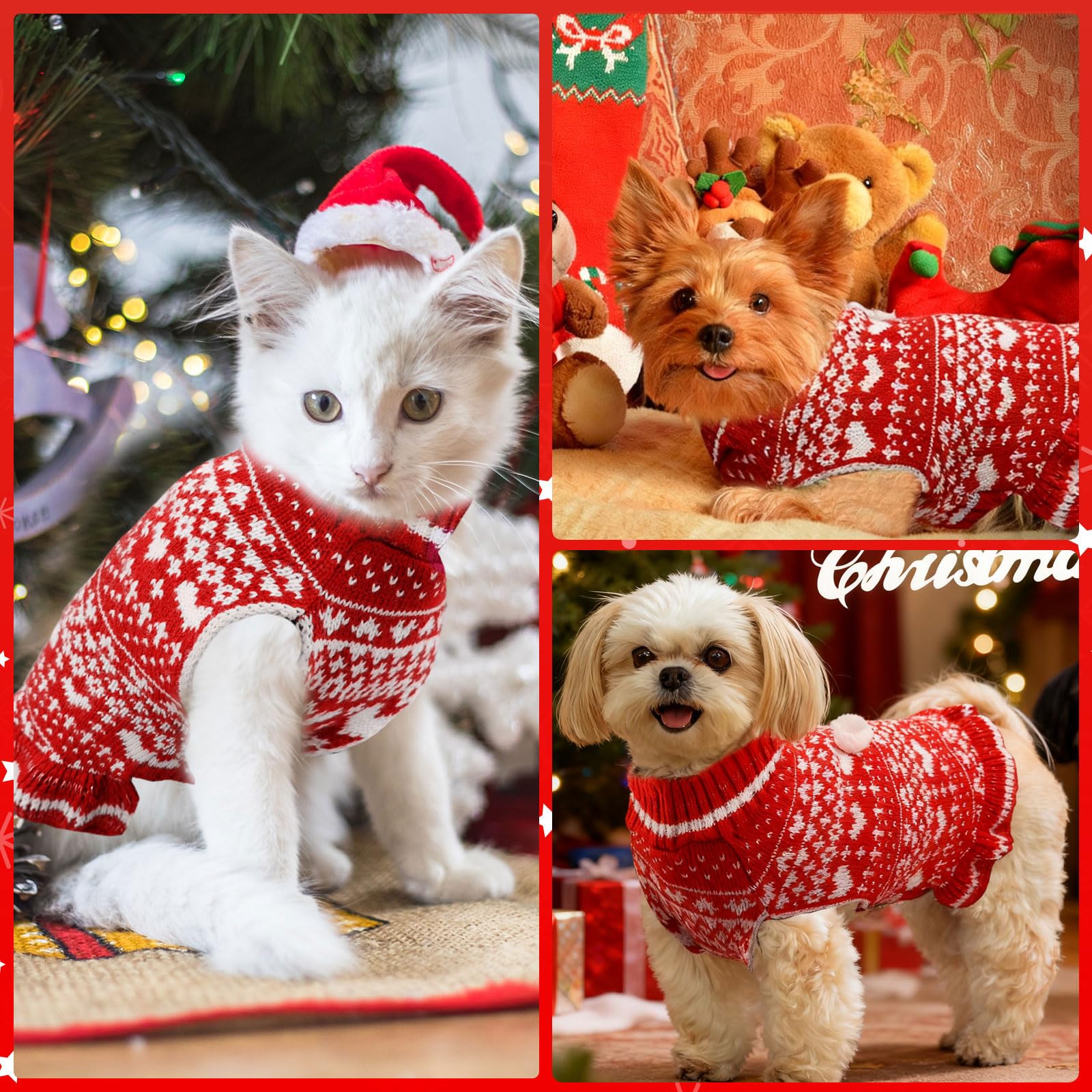 ABRRLO XS-L sized sweater for small, medium dogs and cats