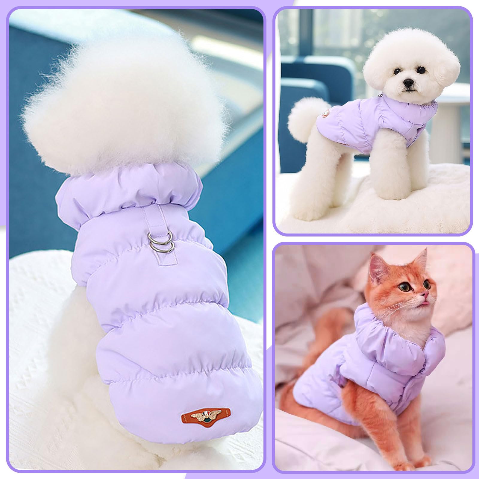 ABRRLO wearing the jacket during outdoor walk demonstrates cozy protection