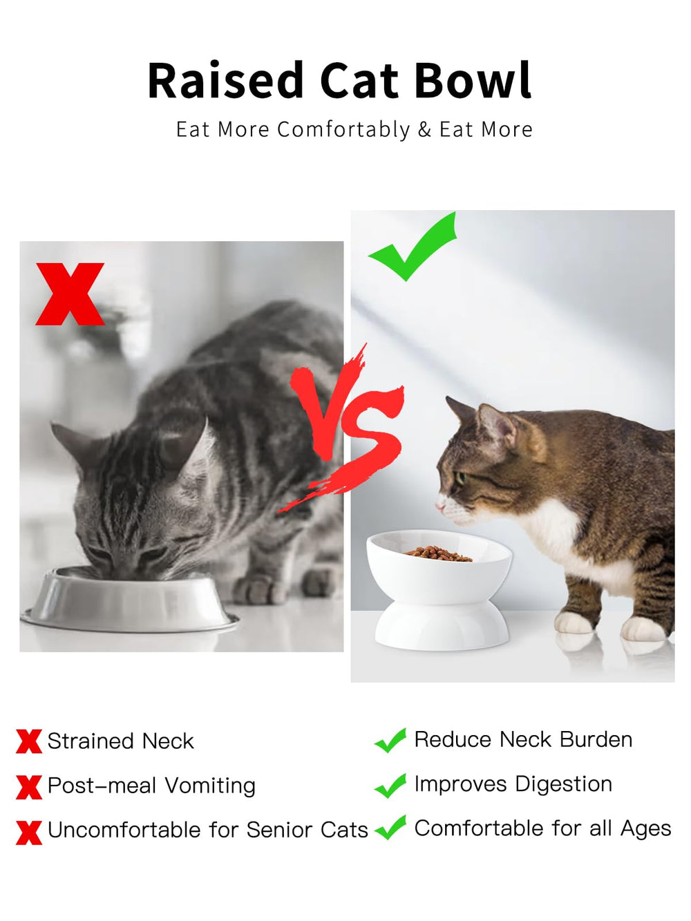 ABRUTY cat bowl colors available to match home decor.