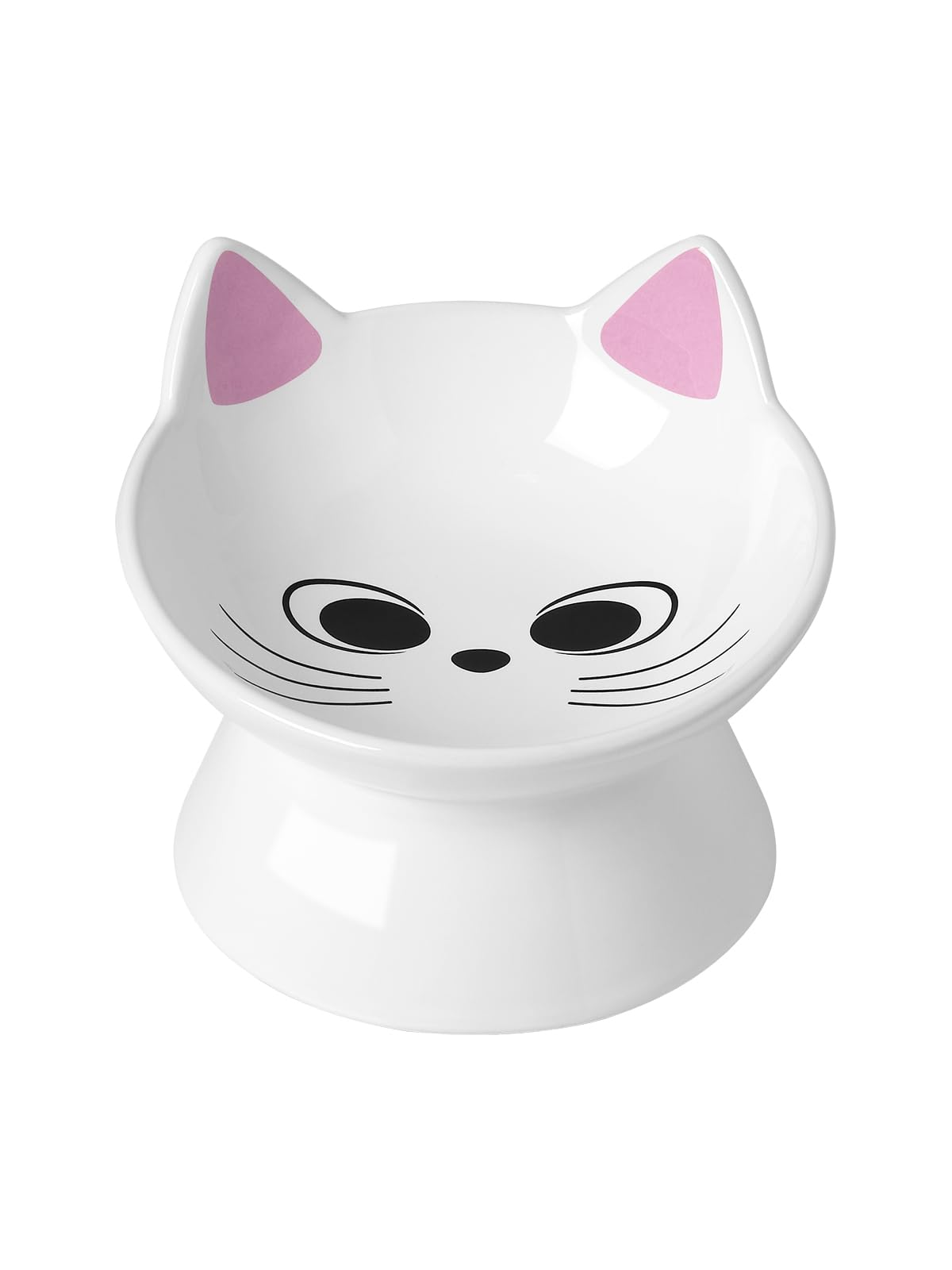 ABRUTY cat-food-bowl-5oz-sideview offers compact 5oz capacity for portion control and easy feeding.