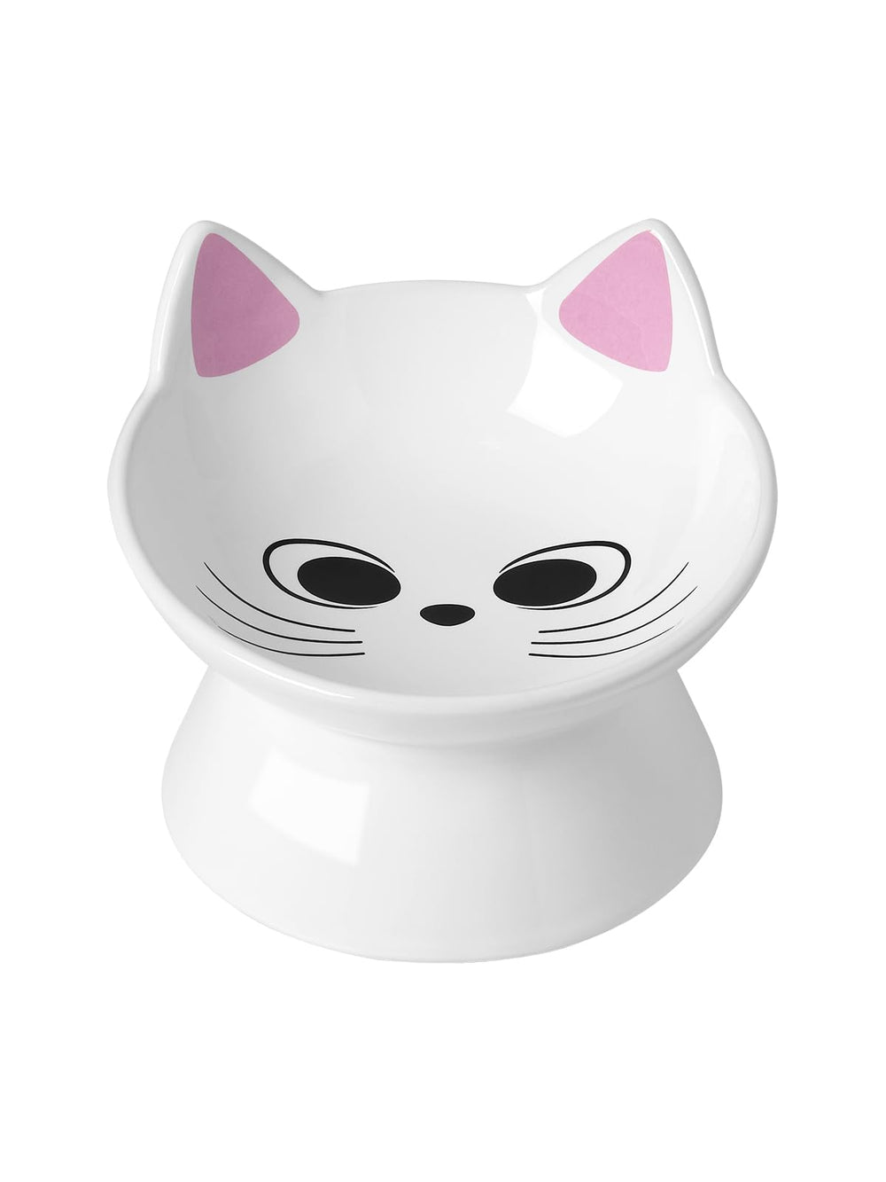 ABRUTY cat-food-bowl-5oz-sideview offers compact 5oz capacity for portion control and easy feeding.