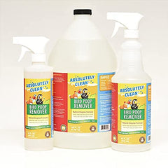 Absolutely Clean Amazing Bird Poop Cleaner Spray packaging made in the USA.