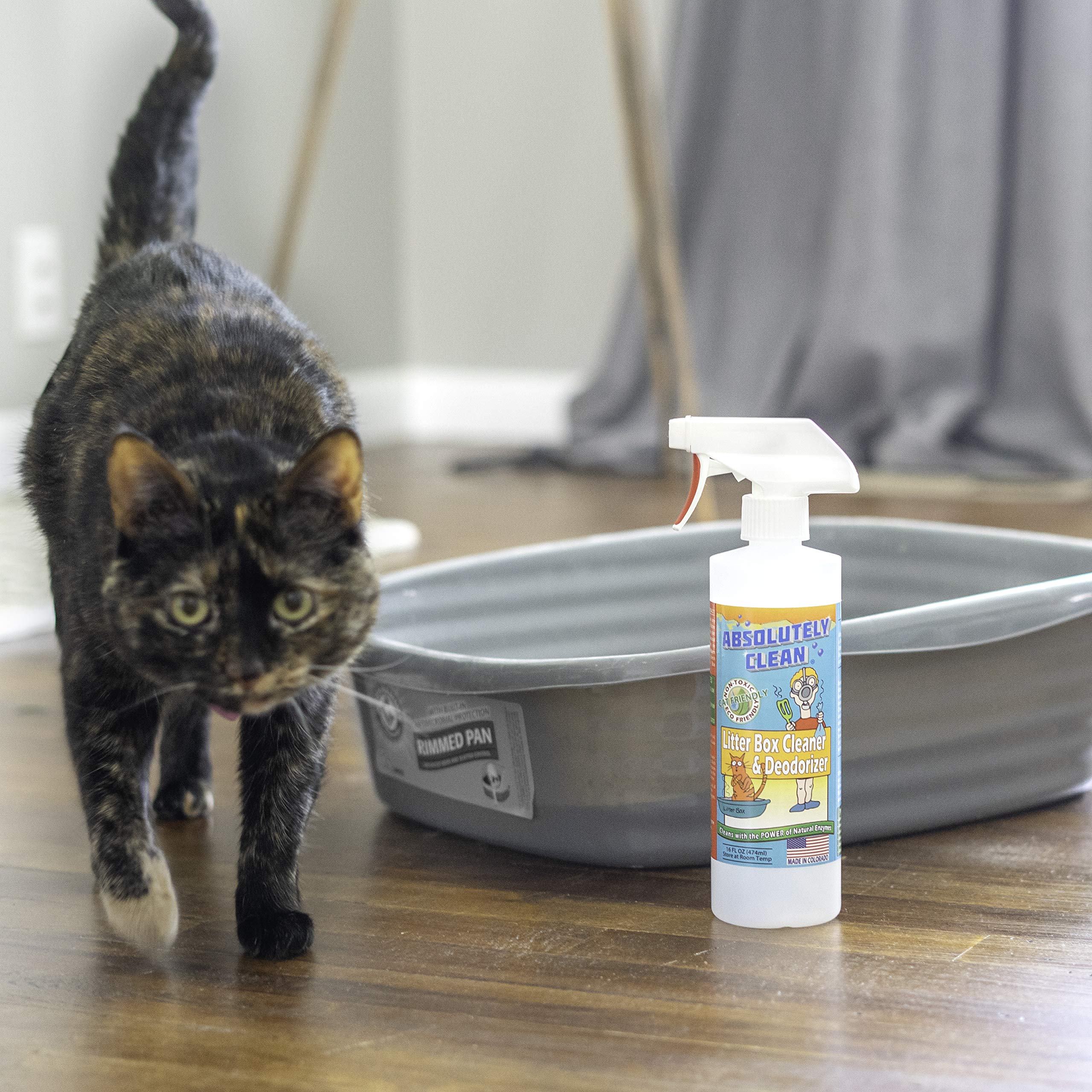 Absolutely Clean litter box cleaner made in USA for trusted home cleaning