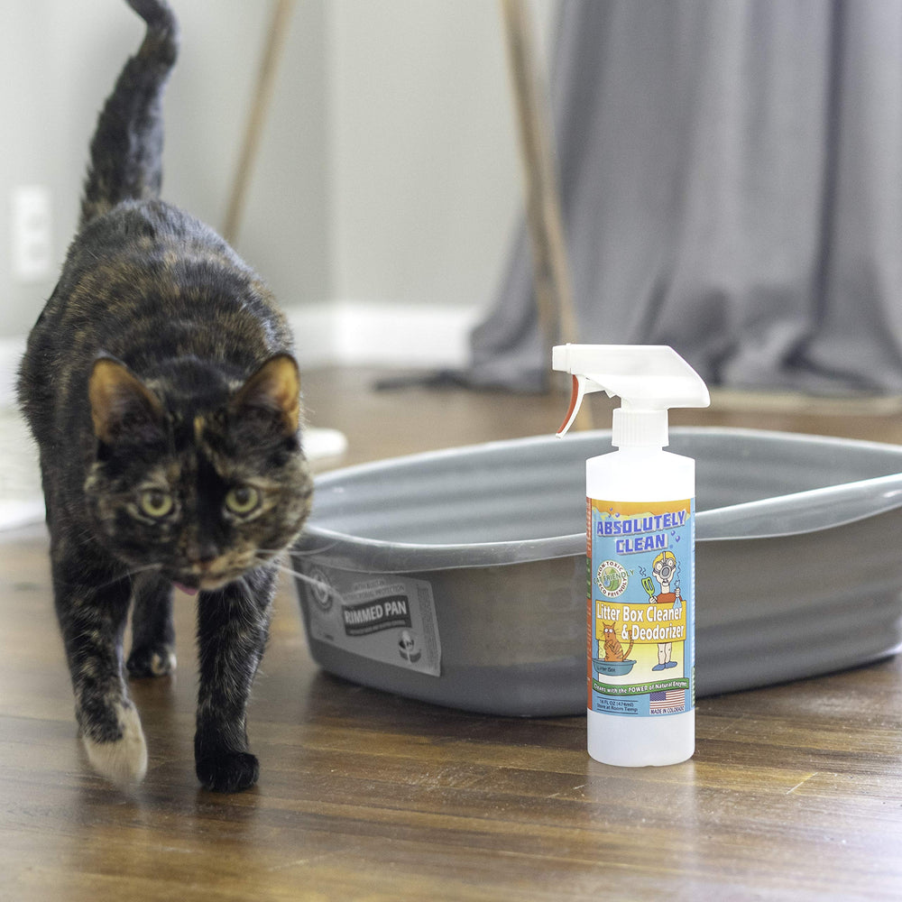 Absolutely Clean litter box cleaner made in USA for trusted home cleaning