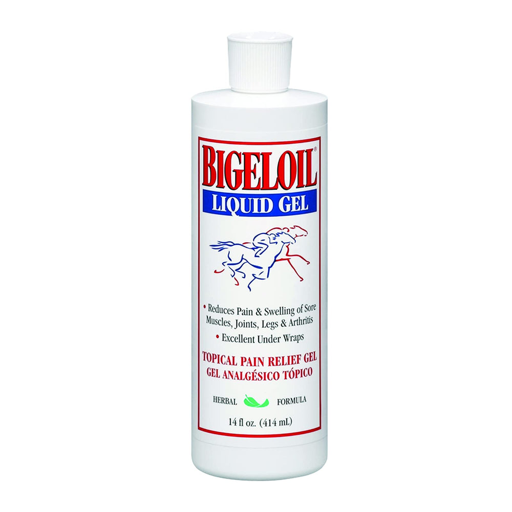 Absorbine Bigeloil Liniment Gel 14-ounce bottle supports regular use with controlled application.