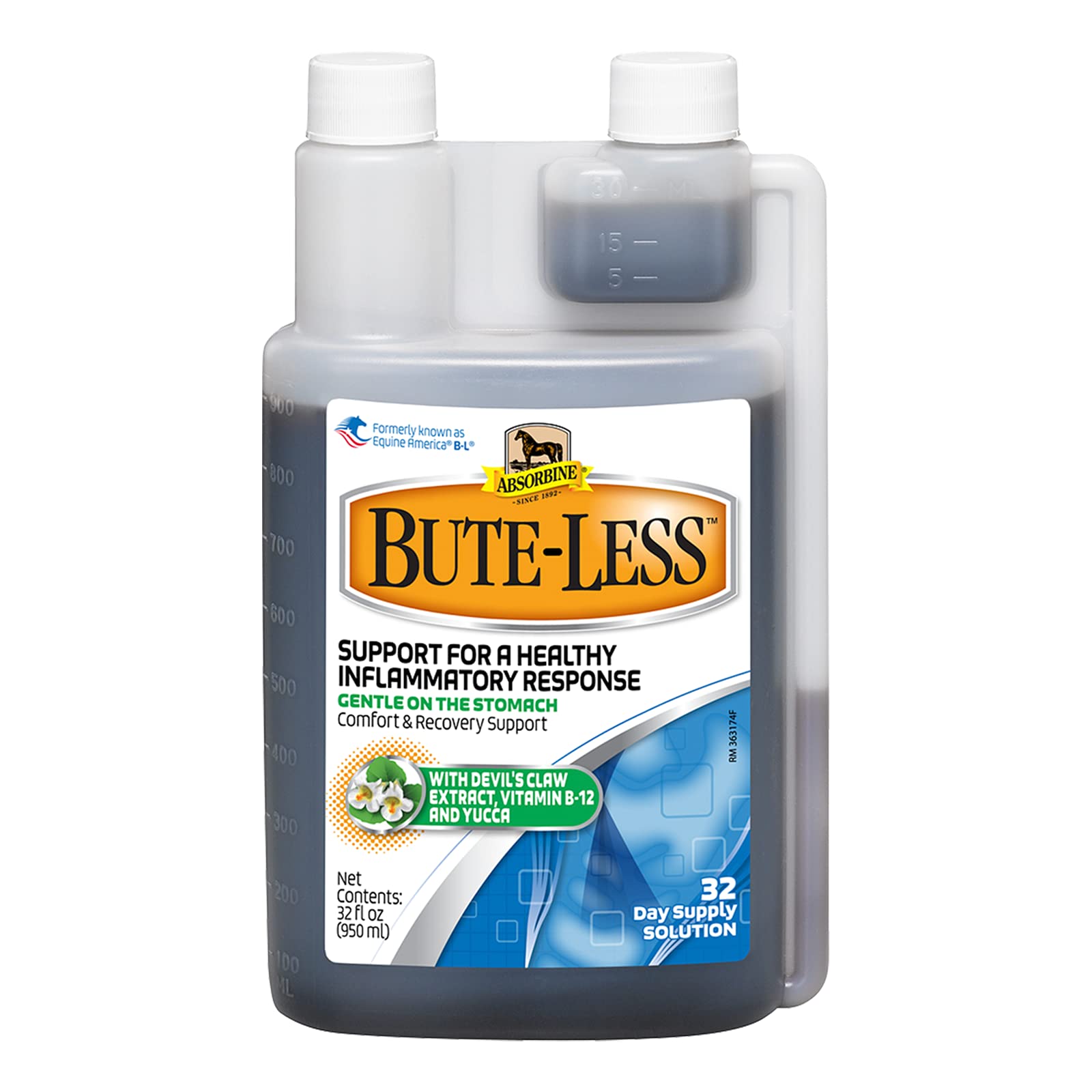 Absorbine Bute-Less 32oz packaging label clarity and long-term value.