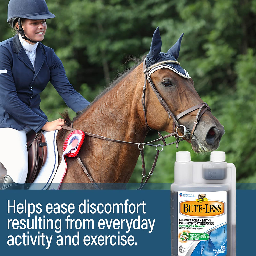 Absorbine Bute-Less ingredients vitamin-b-12 emphasize daily vitality support.